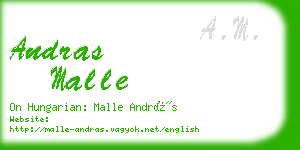 andras malle business card